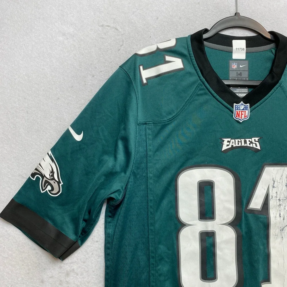Nike NFL Jersey Mens Medium Green Philadelphia Eagles Jason Avant 81 Football